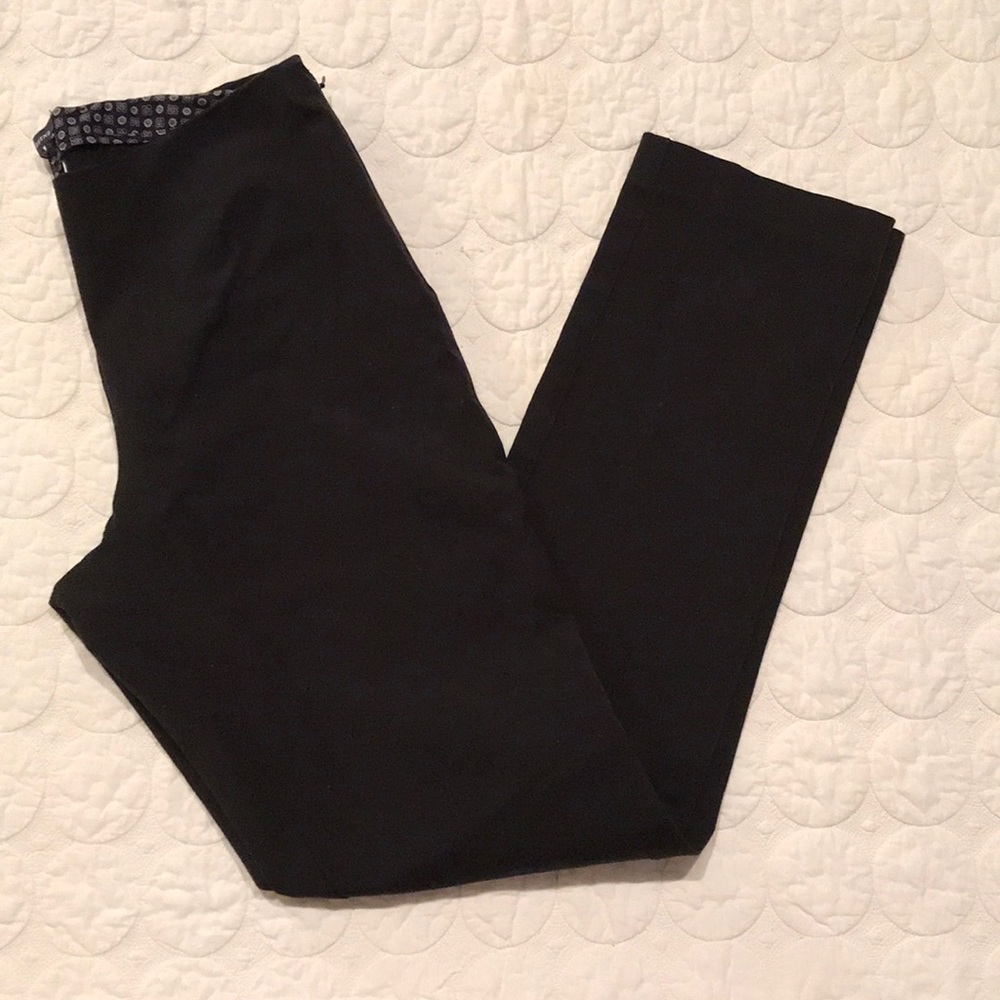 {Lands’ End} Flat Front Straight Leg Pant 10